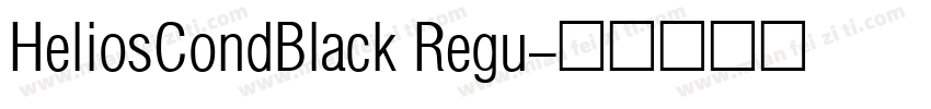 HeliosCondBlack Regu字体转换